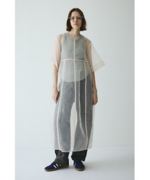 Switting drawst dress (スウィッチング ドロスト ドレス)（ワンピース