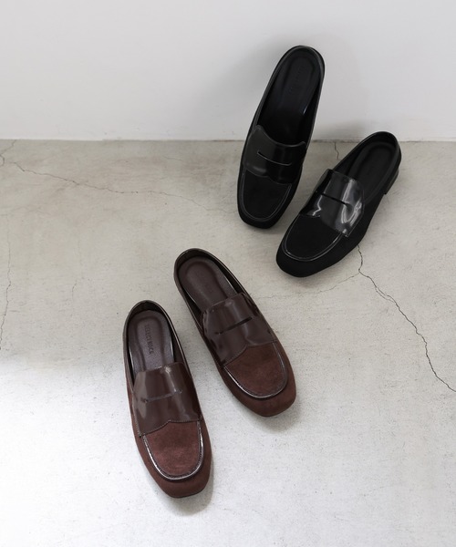 select MOCA(セレクトモカ)の「フェイクスエードヒールローファー(ローファー・レディース・ブラウン/ブラック・LARGE/MEDIUM/SMALL)」の18枚目の写真