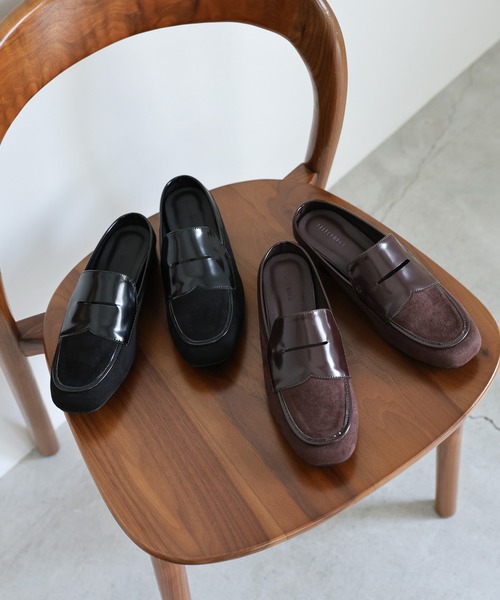 select MOCA(セレクトモカ)の「フェイクスエードヒールローファー(ローファー・レディース・ブラウン/ブラック・LARGE/MEDIUM/SMALL)」の5枚目の写真