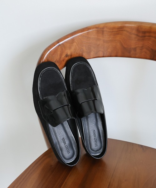 select MOCA(セレクトモカ)の「フェイクスエードヒールローファー(ローファー・レディース・ブラウン/ブラック・LARGE/MEDIUM/SMALL)」の12枚目の写真