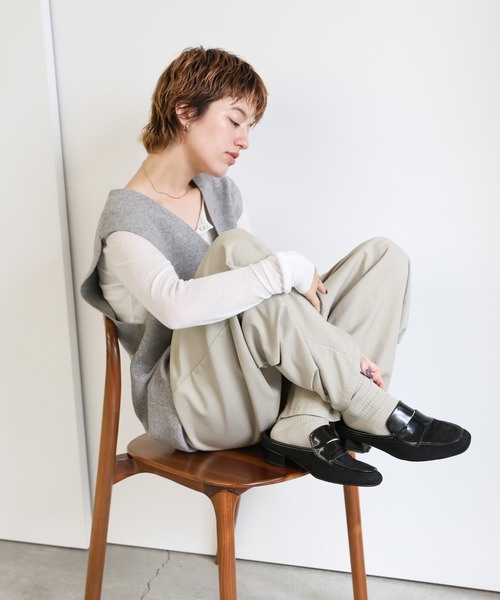 select MOCA(セレクトモカ)の「フェイクスエードヒールローファー(ローファー・レディース・ブラウン/ブラック・LARGE/MEDIUM/SMALL)」の15枚目の写真