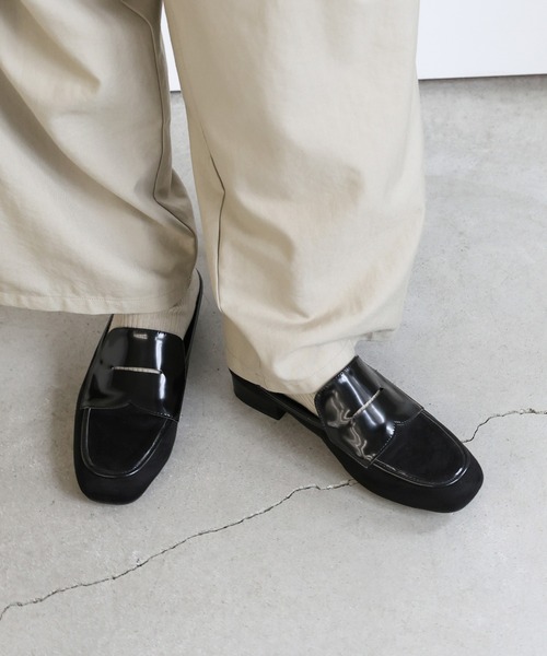 select MOCA(セレクトモカ)の「フェイクスエードヒールローファー(ローファー・レディース・ブラウン/ブラック・LARGE/MEDIUM/SMALL)」の13枚目の写真