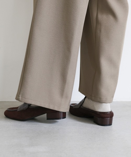 select MOCA(セレクトモカ)の「フェイクスエードヒールローファー(ローファー・レディース・ブラウン/ブラック・LARGE/MEDIUM/SMALL)」の10枚目の写真