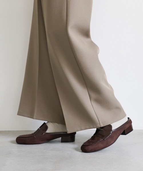 select MOCA(セレクトモカ)の「フェイクスエードヒールローファー(ローファー・レディース・ブラウン/ブラック・LARGE/MEDIUM/SMALL)」の11枚目の写真