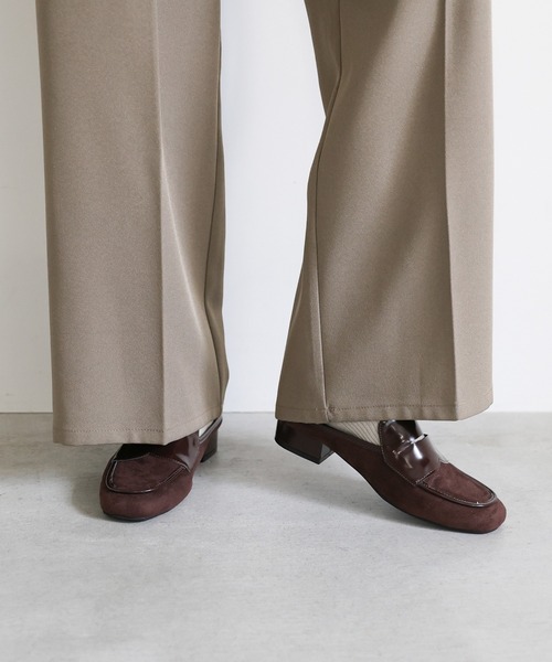 select MOCA(セレクトモカ)の「フェイクスエードヒールローファー(ローファー・レディース・ブラウン/ブラック・LARGE/MEDIUM/SMALL)」の9枚目の写真