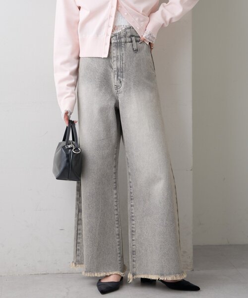 セール】【新色グレーが登場！/嬉しい4サイズ展開！】ウェーブデニム