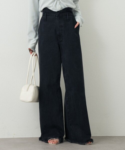 mystic（ミスティック）の「【新色グレーが登場！/嬉しい4サイズ展開！】ウェーブデニム（デニムパンツ・レディース・ブラウン/ブラック/ブルー/グレー・2/1/0/SHORT）」の18枚目の写真