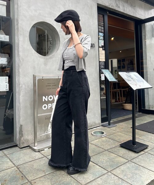 mystic ウェーブデニム　黒 ウェーブデニム（デニムパンツ）｜mystic（ミスティック）の