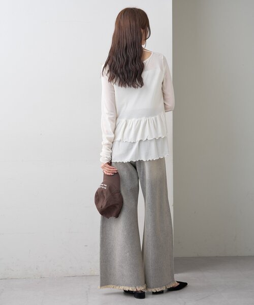 セール】【新色グレーが登場！/嬉しい4サイズ展開！】ウェーブデニム