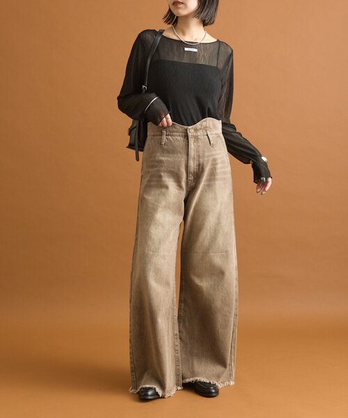 mystic ウェーブデニム　サイズ1 ウェーブデニム（デニムパンツ）｜mystic（ミスティック）の