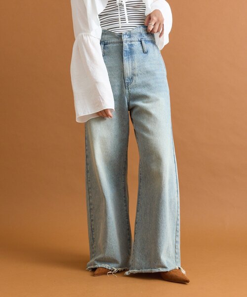 新色グレーが登場！/嬉しい4サイズ展開！】ウェーブデニム（デニム