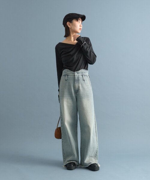 セール】【新色グレーが登場！/嬉しい4サイズ展開！】ウェーブデニム