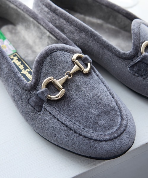 ALBEROLA（アルベローラ）の「【ALBEROLA / アルベローラ】ベロア ビットローファー / フラットシューズ（ローファー・レディース・ブラック/グレー・25/24/23/22）」の9枚目の写真