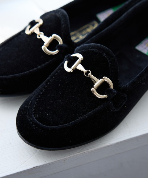 ALBEROLA（アルベローラ）の「【ALBEROLA / アルベローラ】ベロア ビットローファー / フラットシューズ（ローファー・レディース・ブラック/グレー・25/24/23/22）」の11枚目の写真