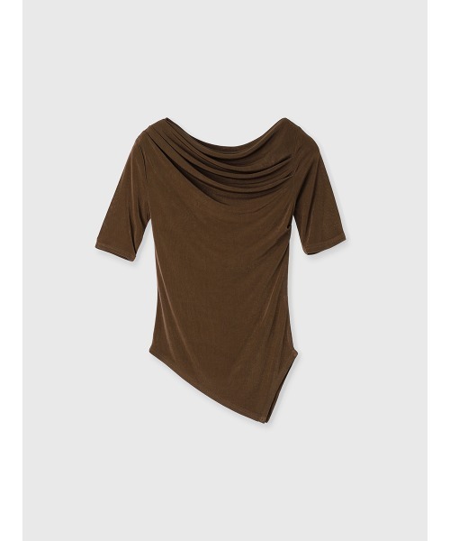 アニュアンス anuans カットアウトトップス カットアウトトップス(F BROWN): トップスanuans