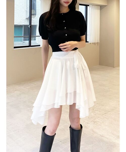 RESEXXY（リゼクシー）の「クルーネックハーフスリーブニットカーデ（カーディガン/ボレロ・レディース・ブラウン/ブラック/その他1/ピンク・FREE）」の17枚目の写真