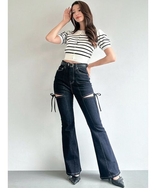 RESEXXY（リゼクシー）の「クルーネックハーフスリーブニットカーデ（カーディガン/ボレロ・レディース・ブラウン/ブラック/その他1/ピンク・FREE）」の22枚目の写真