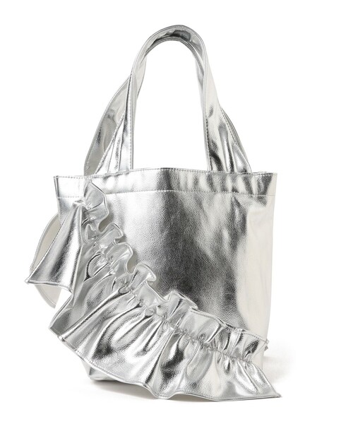 HELOYSE（エロイーズ）の「HELOYSE / mercury pu leather bag（トートバッグ・レディース・ブラック/シルバー・ONE SIZE）」の2枚目の写真