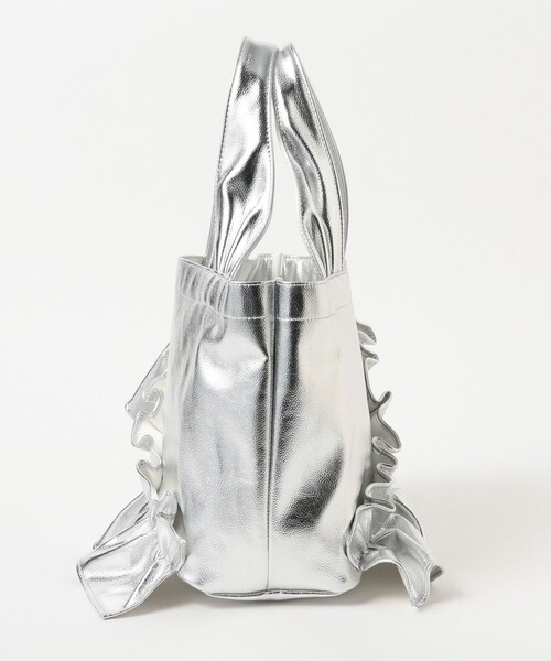 HELOYSE（エロイーズ）の「HELOYSE / mercury pu leather bag（トートバッグ・レディース・ブラック/シルバー・ONE SIZE）」の3枚目の写真