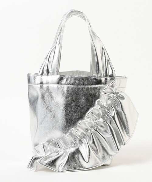 HELOYSE（エロイーズ）の「HELOYSE / mercury pu leather bag（トートバッグ・レディース・ブラック/シルバー・ONE SIZE）」の4枚目の写真