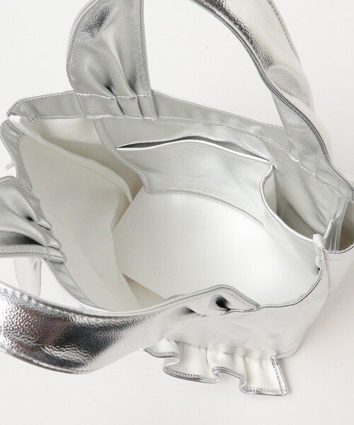 HELOYSE（エロイーズ）の「HELOYSE / mercury pu leather bag（トートバッグ・レディース・ブラック/シルバー・ONE SIZE）」の7枚目の写真