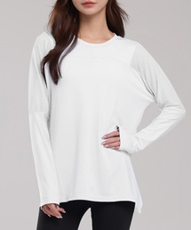 HYSSHOP（エイチワイエスショップ）の「レディース 長袖メッシュ×サイドスリットヨガウェアトップス [フィットネス スポーツ ジム ピラティス][トレーニングウェア ジムウェア ピラティスウェア]（その他トップス）」