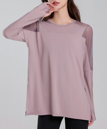 スポーツウェア 長袖」に該当するピンク/桃色系のレディース