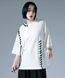 Ellno Loset | ステッチデザインスムースTシャツ(Tシャツ/カットソー)