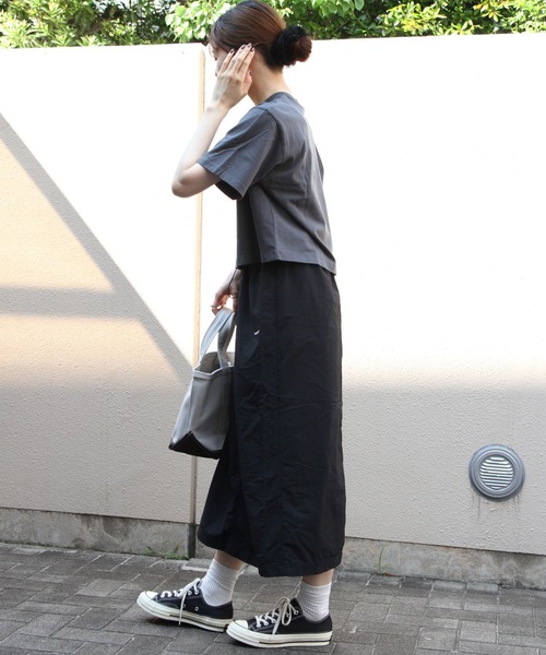 GYMPHLEX(ジムフレックス)の「Gymphlex/ジムフレックス クルーネックプルオーバー CREW NECK PULLOVER GY-C0489 CPJ(Tシャツ/カットソー・レディース・ブラウン/ネイビー/ナチュラル/チャコールグレー・14)」の9枚目の写真