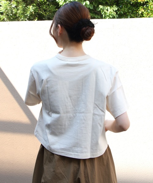 GYMPHLEX(ジムフレックス)の「Gymphlex/ジムフレックス クルーネックプルオーバー CREW NECK PULLOVER GY-C0489 CPJ(Tシャツ/カットソー・レディース・ブラウン/ネイビー/ナチュラル/チャコールグレー・14)」の14枚目の写真