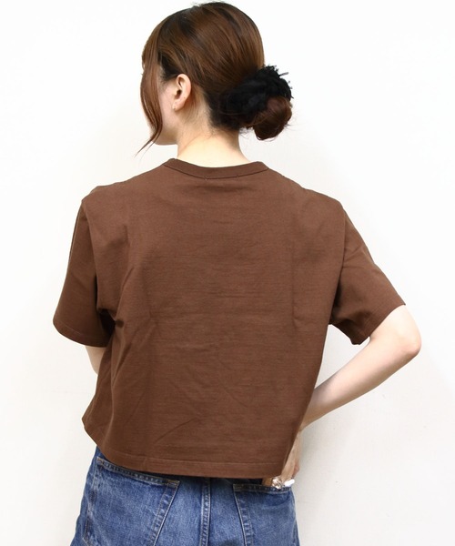 GYMPHLEX(ジムフレックス)の「Gymphlex/ジムフレックス クルーネックプルオーバー CREW NECK PULLOVER GY-C0489 CPJ(Tシャツ/カットソー・レディース・ブラウン/ネイビー/ナチュラル/チャコールグレー・14)」の21枚目の写真