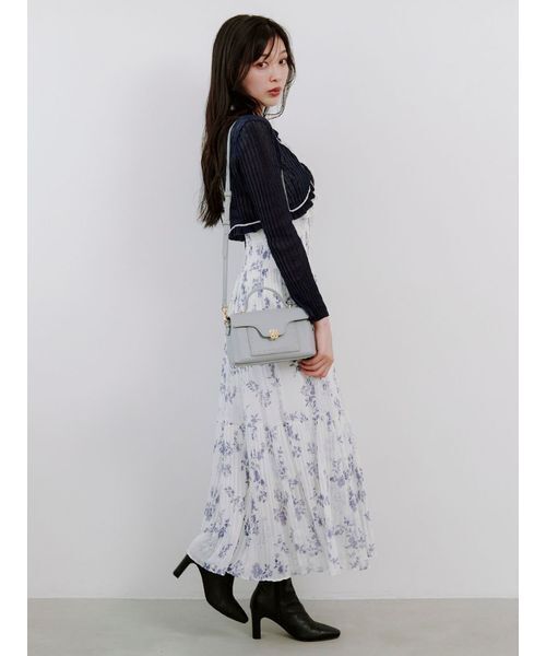 SNIDEL（スナイデル）の「ボレロシアーカーディガン（カーディガン/ボレロ・レディース・ネイビー/ピンク/アイボリー・F）」の13枚目の写真