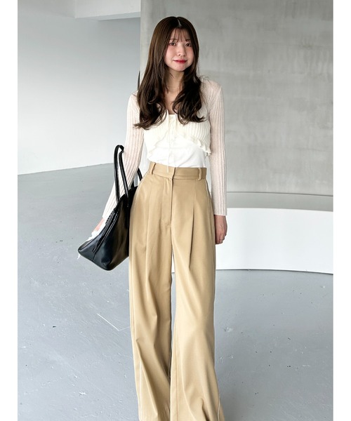 SNIDEL（スナイデル）の「ボレロシアーカーディガン（カーディガン/ボレロ・レディース・ネイビー/ピンク/アイボリー・F）」の16枚目の写真