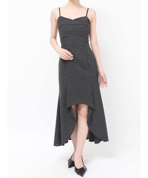 バイカラーアシンメトリーキャミワンピース（ワンピース