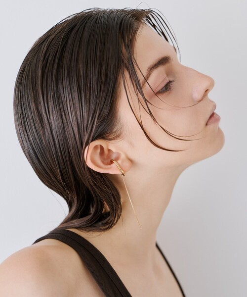 ete（エテ）の「チェーン ライナーカフ（イヤーカフ・レディース・イエローゴールド/プラチナム・FREE）」の9枚目の写真