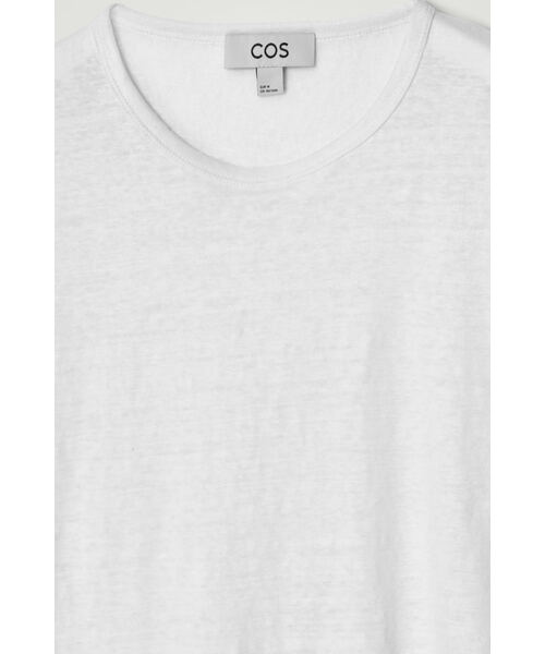 COS(コス)の「リネンTシャツ(Tシャツ/カットソー・メンズ・ホワイト/ネイビー・L/XL/XS/S/M)」の8枚目の写真
