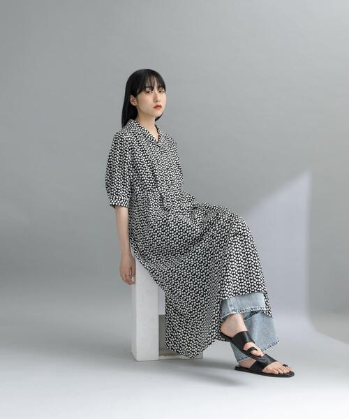 セール】『WEB限定』オープンカラーワンピース（ワンピース）｜KBF