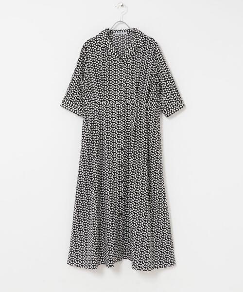 セール】『WEB限定』オープンカラーワンピース（ワンピース）｜KBF