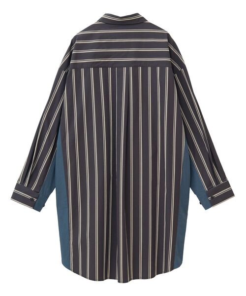 Editt by YECCA VECCA（エディットバイイェッカヴェッカ）の「2way袖デザインロングシャツ（シャツ/ブラウス・レディース・ブラック系その他2/イエロー系その他3/カーキ・FREE）」の6枚目の写真