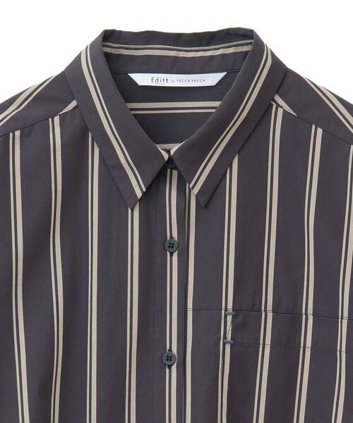 Editt by YECCA VECCA（エディットバイイェッカヴェッカ）の「2way袖デザインロングシャツ（シャツ/ブラウス・レディース・ブラック系その他2/イエロー系その他3/カーキ・FREE）」の7枚目の写真