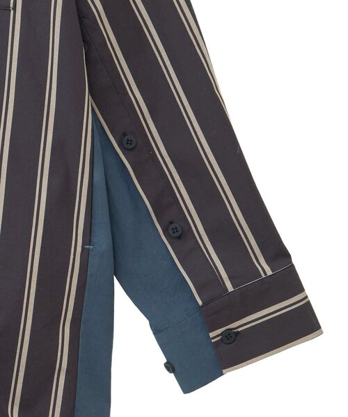 Editt by YECCA VECCA（エディットバイイェッカヴェッカ）の「2way袖デザインロングシャツ（シャツ/ブラウス・レディース・ブラック系その他2/イエロー系その他3/カーキ・FREE）」の8枚目の写真