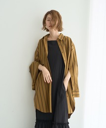 ロングシャツ」に該当するイエロー/黄色系のファッション通販