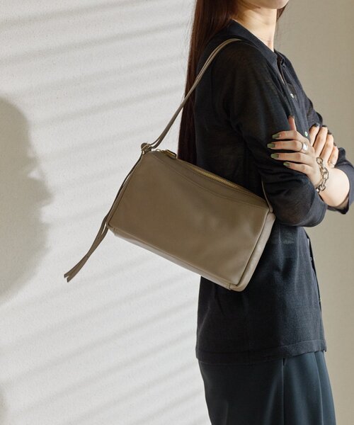セール】ダブルハンドルスクエアショルダーバッグ（PT-245