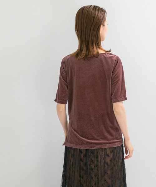 セール】シアーストレッチベロアカットソー（Tシャツ/カットソー