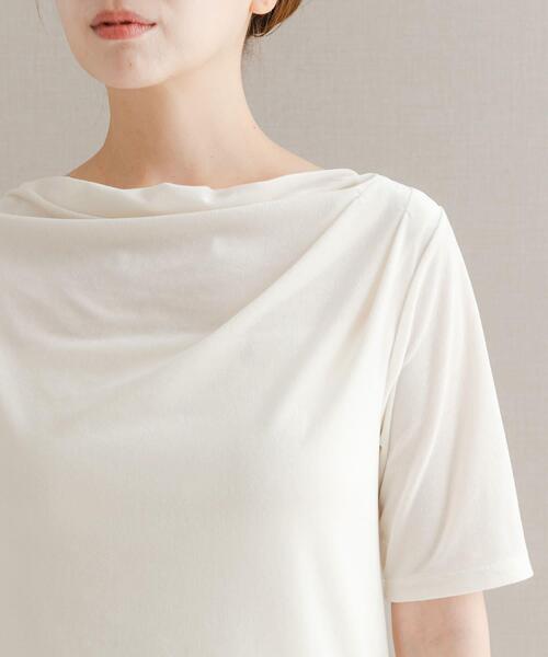 URBAN RESEARCH ROSSO WOMEN（アーバンリサーチ　ロッソ）の「シアーストレッチベロアカットソー（Tシャツ/カットソー・レディース・レッド系その他/オフホワイト・FREE）」の19枚目の写真