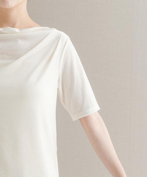 URBAN RESEARCH ROSSO WOMEN（アーバンリサーチ　ロッソ）の「シアーストレッチベロアカットソー（Tシャツ/カットソー・レディース・レッド系その他/オフホワイト・FREE）」の20枚目の写真