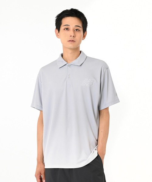 NEW BALANCE（ニューバランス）の「ファンクショナルポロシャツ（ポロシャツ・メンズ・ブルー/イエロー/ヘザーグレー・MEDIUM/LARGE/X-LARGE/SMALL）」の2枚目の写真