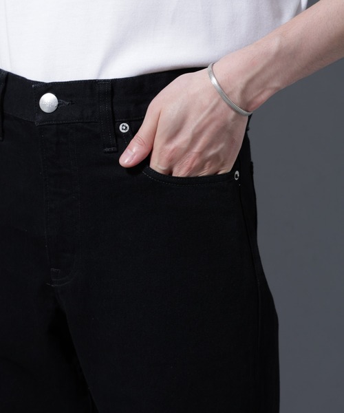 NANO universe（ナノユニバース）の「RED CARD/別注 Dapper（デニムパンツ・メンズ・ブラック/インディゴブルー・32/30/28）」の14枚目の写真