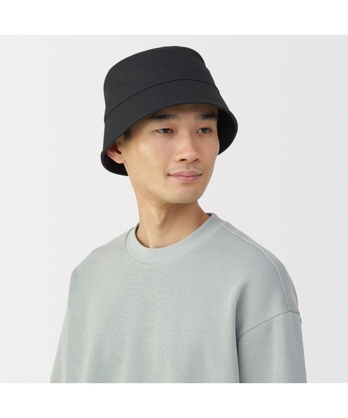 無印良品（ムジルシリョウヒン）の「ＵＶカットコットンツイル　バケットハット（ハット・レディース・ダークグリーン/ブラック/ブラウン/ダークベージュ・56.5-59cm）」の10枚目の写真