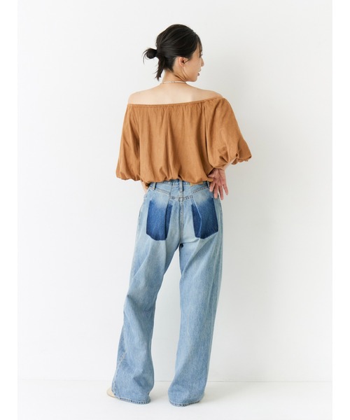 Ungrid（アングリッド）の「フェイクスウェードハーフスリーブバルーンブラウス（シャツ/ブラウス・レディース・キャメル/ベージュ・FREE）」の20枚目の写真